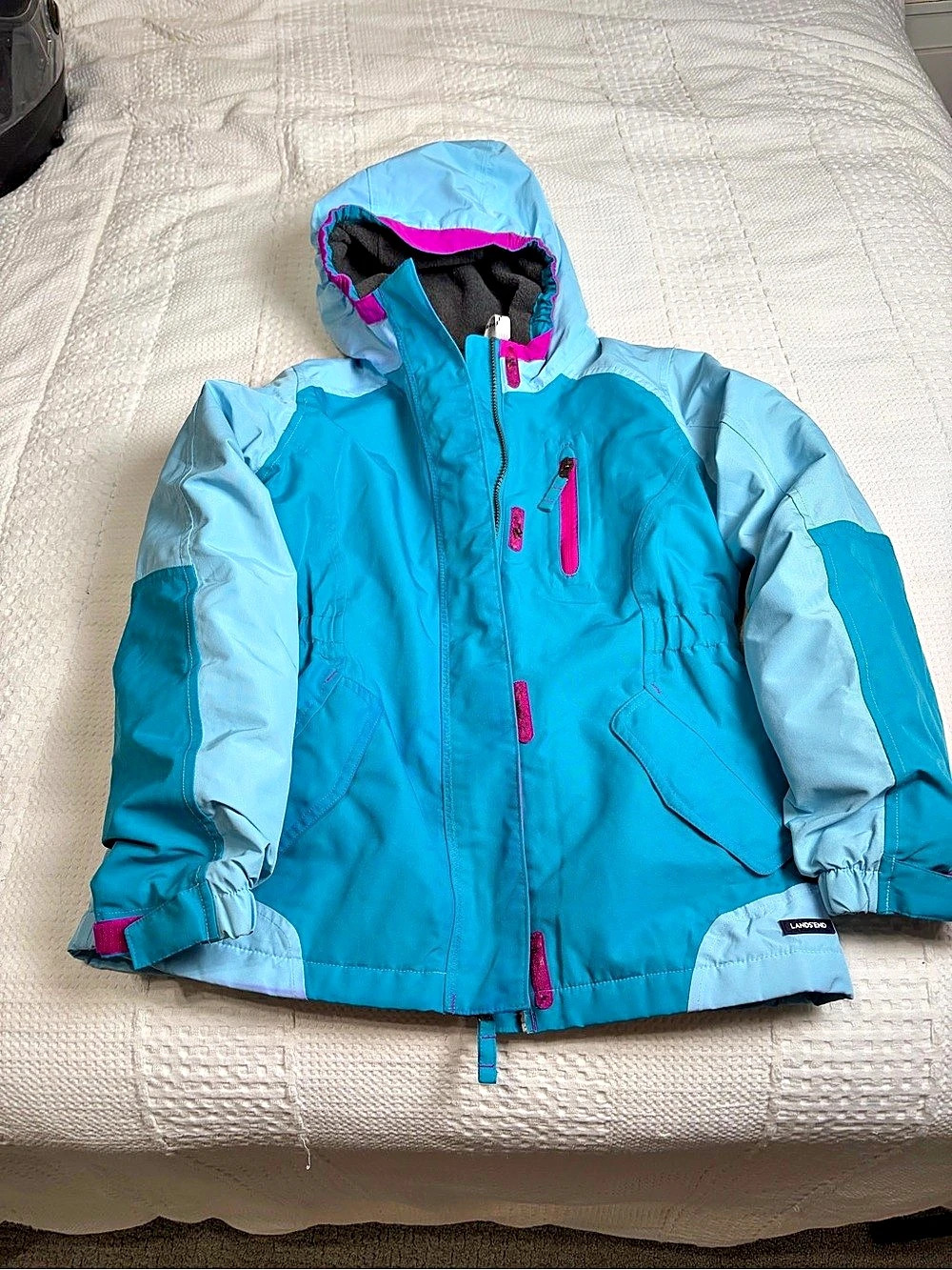 Lands' End Kids Waterproof Jacket Size Medium